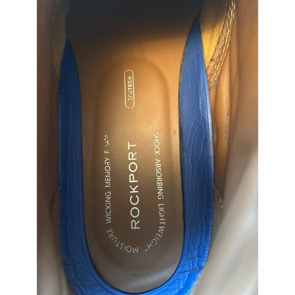 Men's Rockport Works Prestige Point Chukka Steel Toe Boots Beeswax Brown 11M - Picture 8 of 16